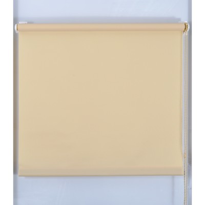 Рулонная штора «Простая MJ», 40×160 см, песочная