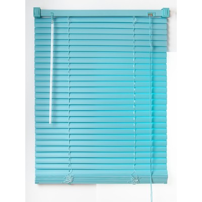 Жалюзи пластиковые, размер 40×160 см, цвет голубой