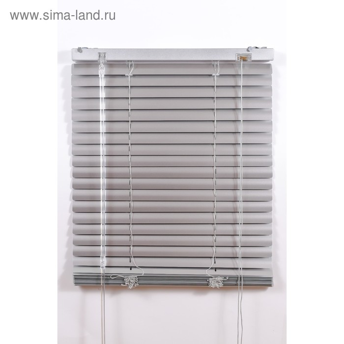 Алюминиевые жалюзи, размер 200×160 см, цвет серебро - Фото 1