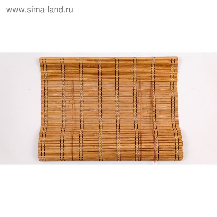 Бамбуковая рулонная штора, размеры 80х160 см - Фото 1