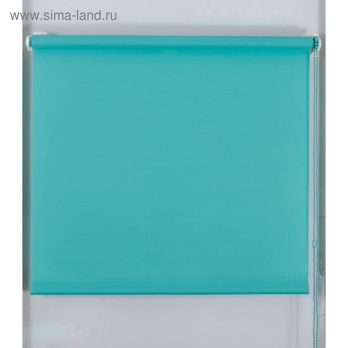 Рулонная штора «Простая MJ», 40×160 см, морская волна - Фото 1