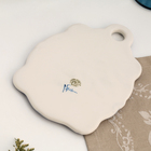 Сырная доска гжель «Черепашка», бело-синий, фарфор, 21х15 см - Фото 4