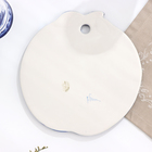 Сырная гжель «Яблоко», бело-синий,керамика, 23 см, - Фото 3