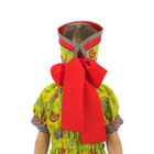 Русский народный костюм "Сказочные цветы", платье, головной убор, р-р 34, рост 122-128 см, цвет зелёный - Фото 4