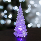 Игрушка световая "Ёлочка" (батарейки в комплекте) 12 см, 1 LED, RGB, прозрачная - Фото 1