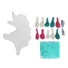 Фонтан из шаров "Единорог", конфетти, лента, 13 предметов в наборе - Фото 2