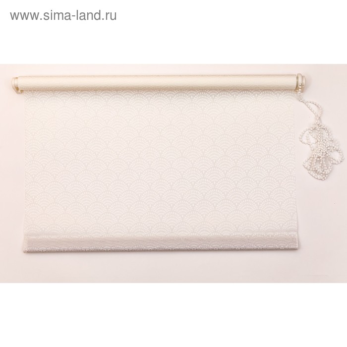 Рулонная штора «Дольче Вита», 100×160 см, цвет пломбир