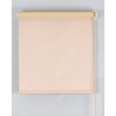Рулонная штора Blackout «Подсолнух», 40×160 см, имитация жаккарда, персиковая
