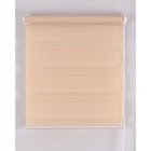 Рулонная штора «День и Ночь», размер 75×160 см, цвет персик - Фото 2