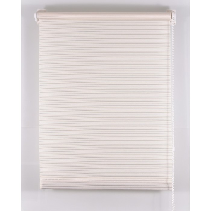 Рулонная штора «Зебрано», размер 40х160 см, цвет белый - Фото 1