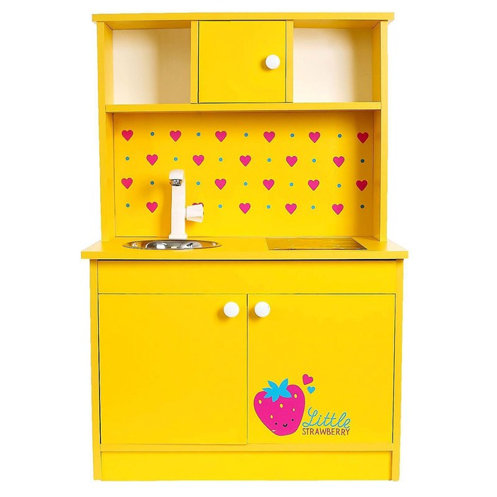 Игровая мебель «Детская кухня «Клубничка», цвет жёлтый - фото 1906988884
