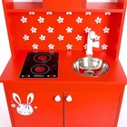Игровая мебель «Детская кухня «Зайка», цвет красный - Фото 3