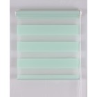 Рулонная штора «День и Ночь», размер 55×160 см, цвет светло-зелёный 4229539