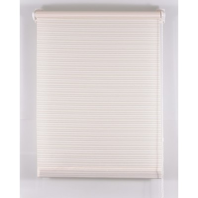 Рулонная штора «Зебрано», размер 160х160 см, цвет белый