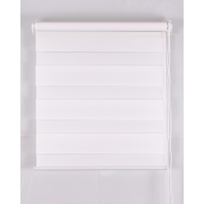 Рулонная штора «День и Ночь», размер 45×160 см, цвет белый