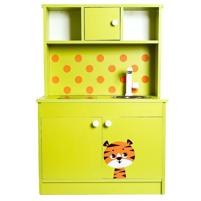 Игровая мебель «Детская кухня «Тигрёнок», цвет зелёный - фото 1886372712