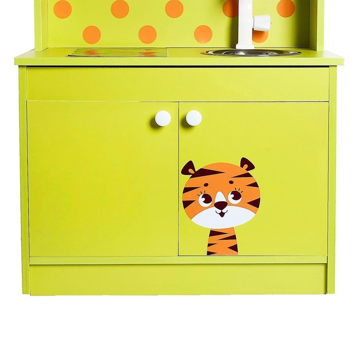 Игровая мебель «Детская кухня «Тигрёнок», цвет зелёный - фото 1906989033