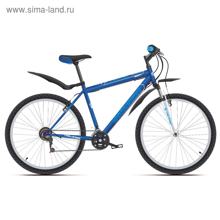 Велосипед 26" Challenger Agent, 2019, цвет синий/белый/голубой, размер 20''