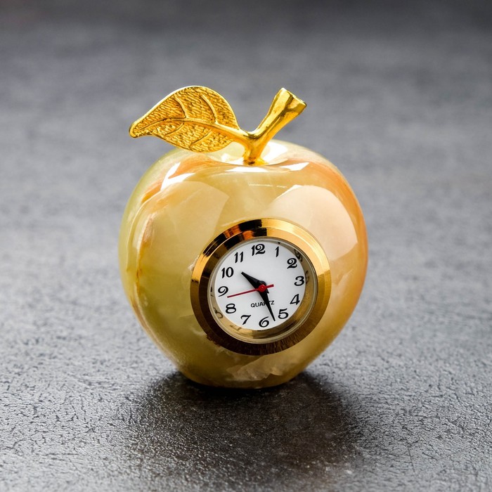 Часы «Яблоко», D=2 см, оникс - Фото 1