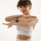 Мяч массажный ONLYTOP, силиконовый, d=6 см, 150 г, цвет серый - Фото 5