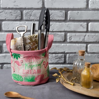 Текстильная корзинка Tropical dream, 14×12 см