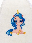 Шапка для бани и сауны «Единорог», шерсть, полиэфир, детская, «Банная забава» - Фото 7