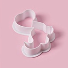 Формы для печенья Доляна «Хищные динозавры», набор 8 шт., пластик, белые - Фото 4