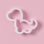 Формы для печенья Доляна «Хищные динозавры», набор 8 шт., пластик, белые - Фото 5