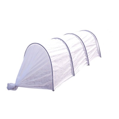 Парник прошитый, длина 3 м, 4 дуги из металла, дуга L = 3 м, d = 10 мм, спанбонд 60 г/м², «Весна»