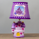 Лампа настольная "Королевство" фиолетовый E14 40Вт 220В 32х20х20 см - Фото 1