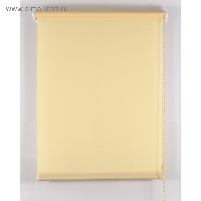 Рулонная штора «Комфортиссимо», размер 45х160 см, цвет жёлтый - Фото 1