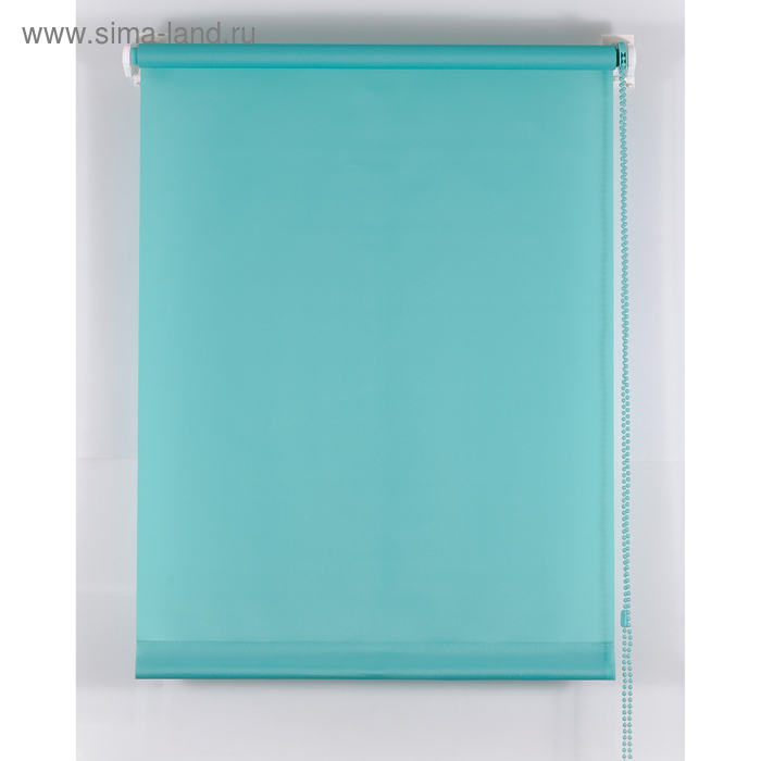 Рулонная штора «Комфортиссимо», 80х160 см, цвет морская волна - Фото 1