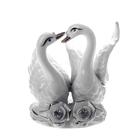 Сувенир "2 лебедя с розами" со стразами 9,5х10х7 см - Фото 6