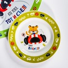 Детская посуда, набор «Гонщик»: кружка 250 мл, тарелка Ø 17.5 см, салфетка 35×22 см - фото 42591815