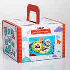 Детская посуда, набор «Гонщик»: кружка 250 мл, тарелка Ø 17.5 см, салфетка 35×22 см - фото 42591816