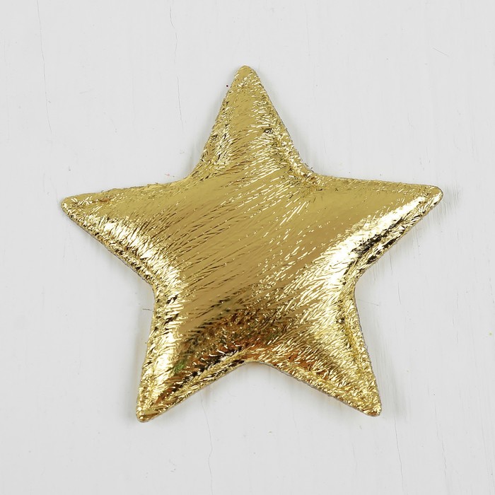 Звёздочки декоративные, набор 12 шт., размер 1 шт. 5.5 × 5.5 см, цвет золото - фото 1890818421