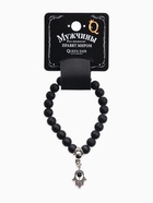 Браслет-оберег «Рука счастья Хамса», шунгит, чёрный с серебром, d=6 см - Фото 5