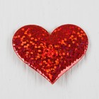Сердечки декоративные, набор 20 шт., размер 1 шт: 3,5×2,5 см, цвет красный - Фото 2