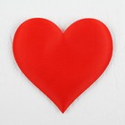 Сердечки декоративные, набор 12 шт., размер 1 шт: 6,5×5 см, цвет красный - фото 8449253