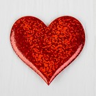 Сердечки декоративные, набор 12 шт., размер 1 шт: 6,5×6 см, цвет красный - Фото 2