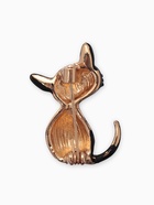 Брошь «Котёнок», чёрная, глянцевая в золоте - Фото 2