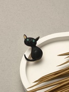 Брошь «Котёнок», цвет чёрный глянцевый в золоте 3918585