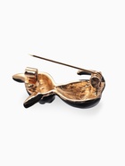 Брошь «Котёнок», цвет чёрный глянцевый в золоте - Фото 3