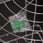 Полка для ванной Доляна, угловая, 3-ярусная, 21×21×57.5 см, хромированная - Фото 4