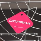 Полка для ванной Доляна, угловая, 3-ярусная, 21×21×57.5 см, хромированная - Фото 5