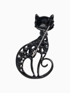Брошь «Кошка» грациозная, цвет чёрный - Фото 4