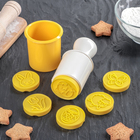 Набор съёмных печатей для печенья Доляна «Пасха», 6 шт, 13×6×6 см, цвет МИКС - Фото 1