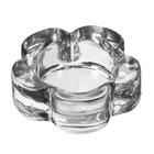 Подсвечник стекло на 1 свечу "Цветок" прозрачный 2,5х6,5х6,5 см (комплект 2 шт) - фото 25486141