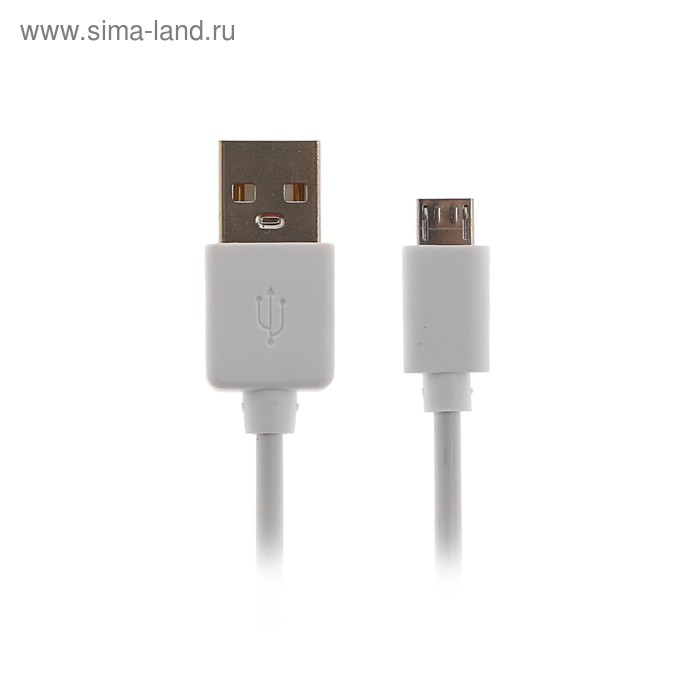 Кабель BLAST, micro USB - USB, 1 А, 1 м, белый - Фото 1