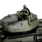 Танк радиоуправляемый «Т34», с аккумулятором, с бункером, в пакете - Фото 2